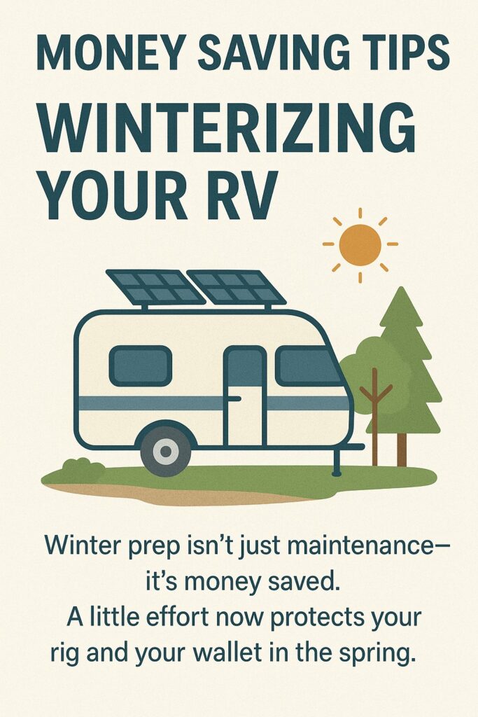 Winterizing an RV