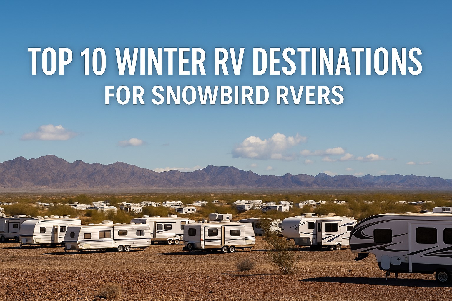 Top10 Winter RV Destinations for RVers chasing the Sun.