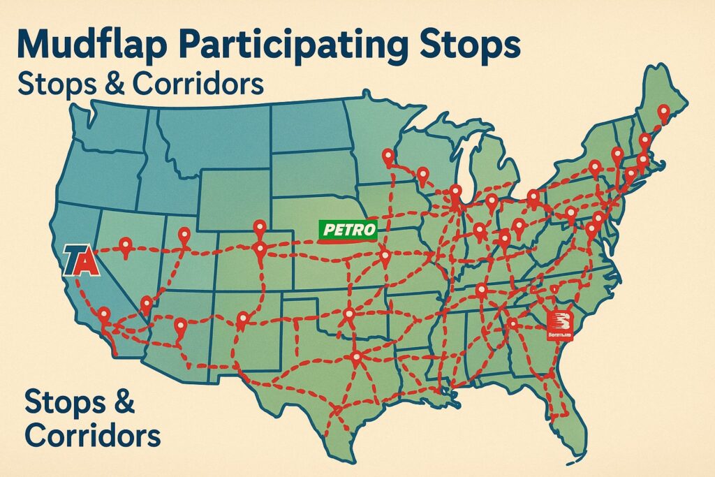 Fuel Rack Map Mudflap Fuel App is designed for RVers to save money on Fuel
