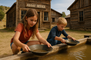 Kids Panning for Gold RV Life
