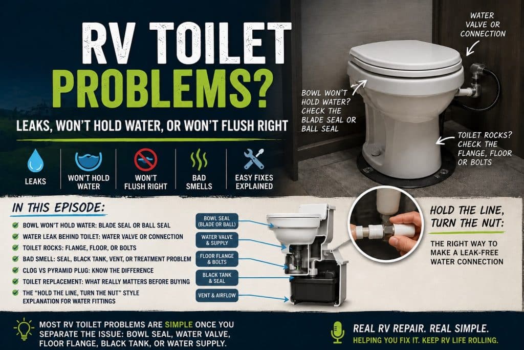 RV Toilet Problems: Leaks, Smells, and Simple DIY Fixes