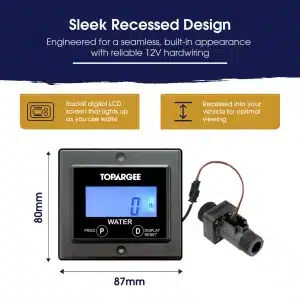 Topargee Flush Mount Gauge