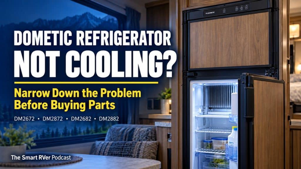Dometic DM RV refrigerator troubleshooting—narrow down cooling problems before buying parts.
